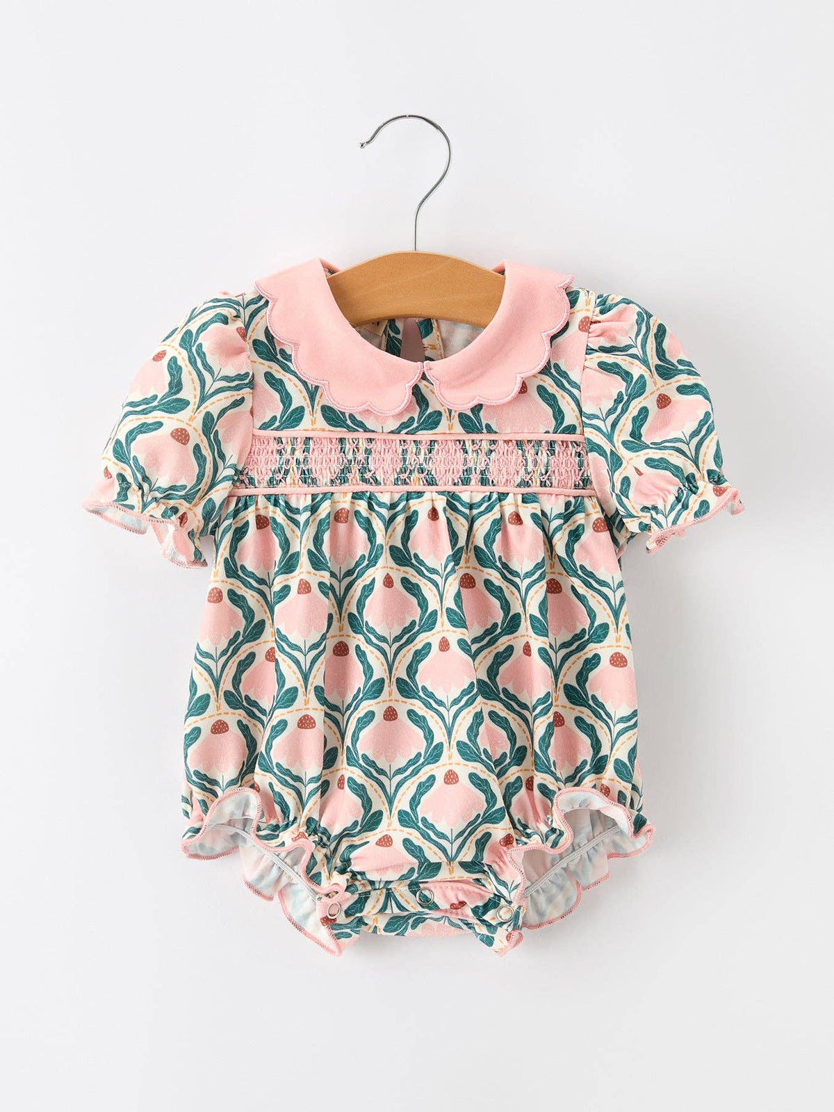 Fall Smocked Petals Romper