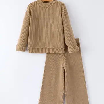 Brown Knit 2 PC Set