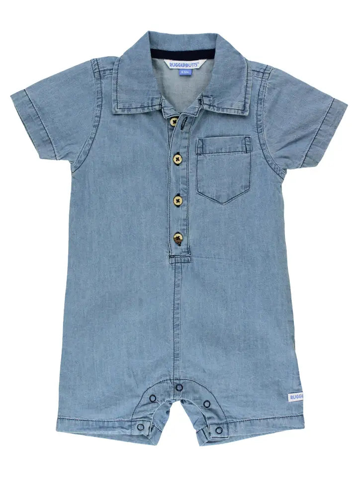 Light Wash Denim Romper