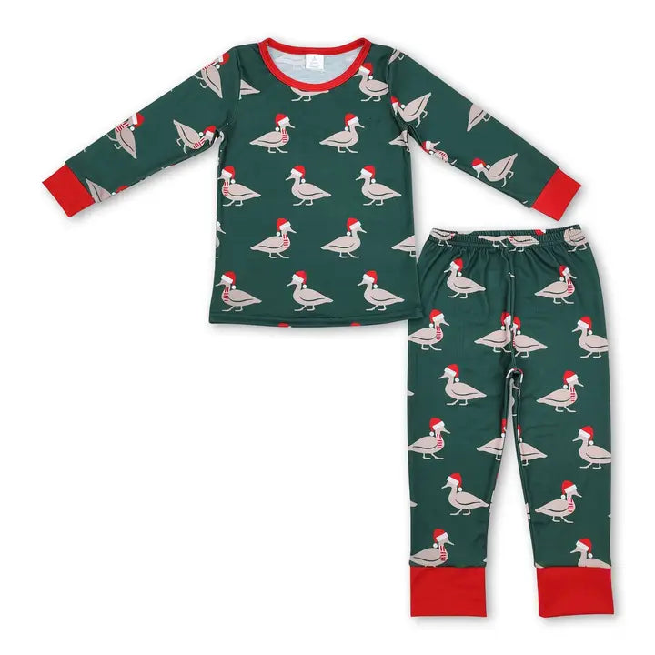 Christmas Hat Duck Pajamas