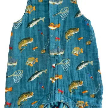 Fishing Muslin Romper