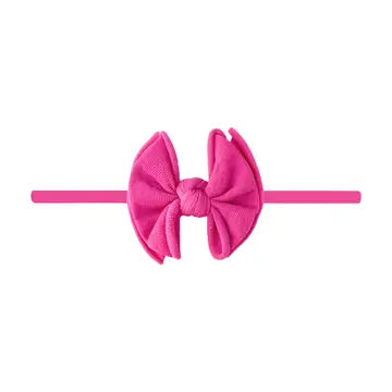 Skinny Soft Nylon Bow Headband