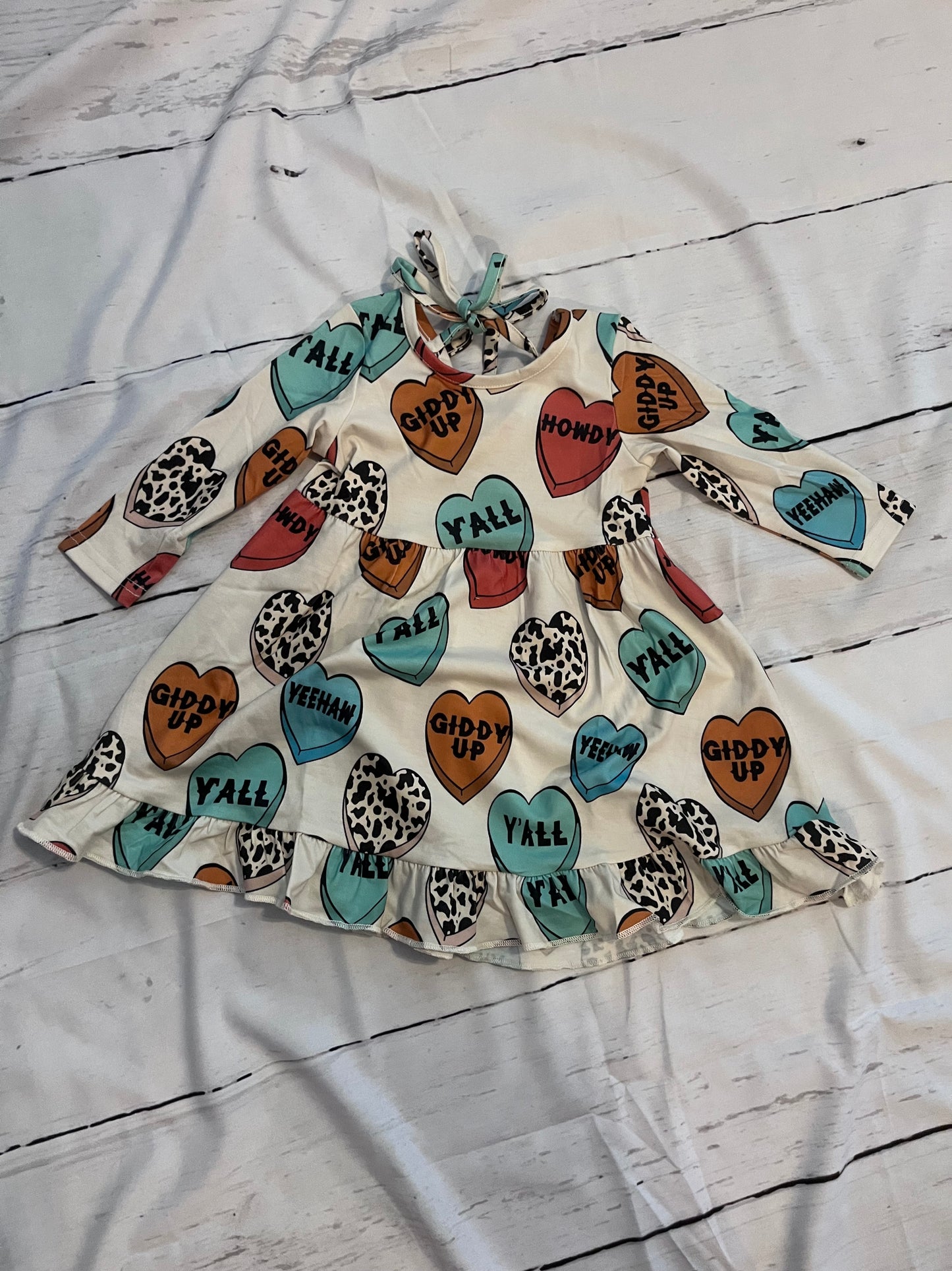 Howdy Conversation Hearts Valentine's Day Dress