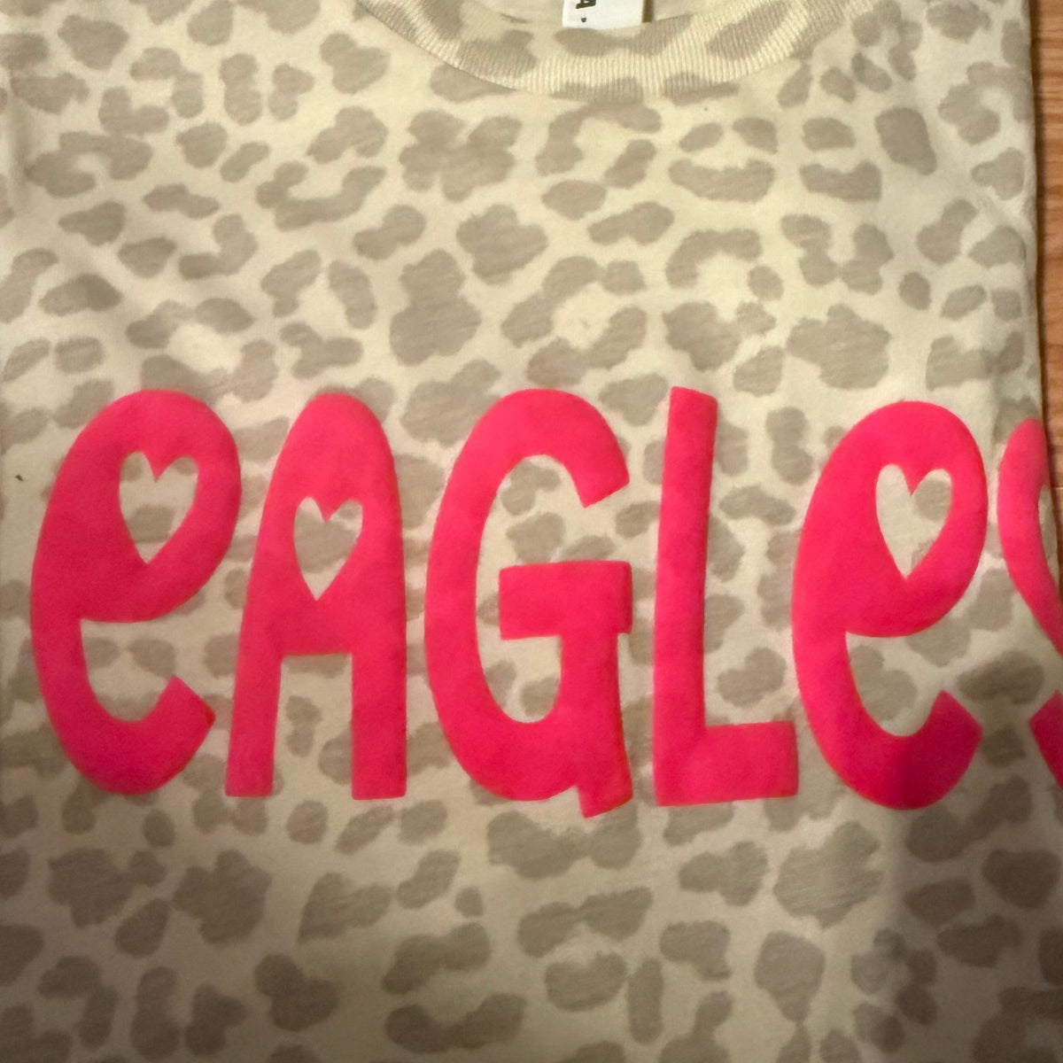 Kids Natural Leopard Eagles Shirt