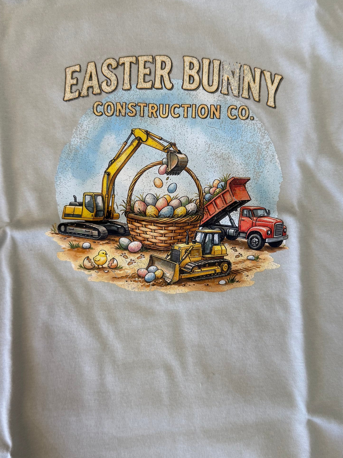 Toddler Construction Easter T-Shirt
