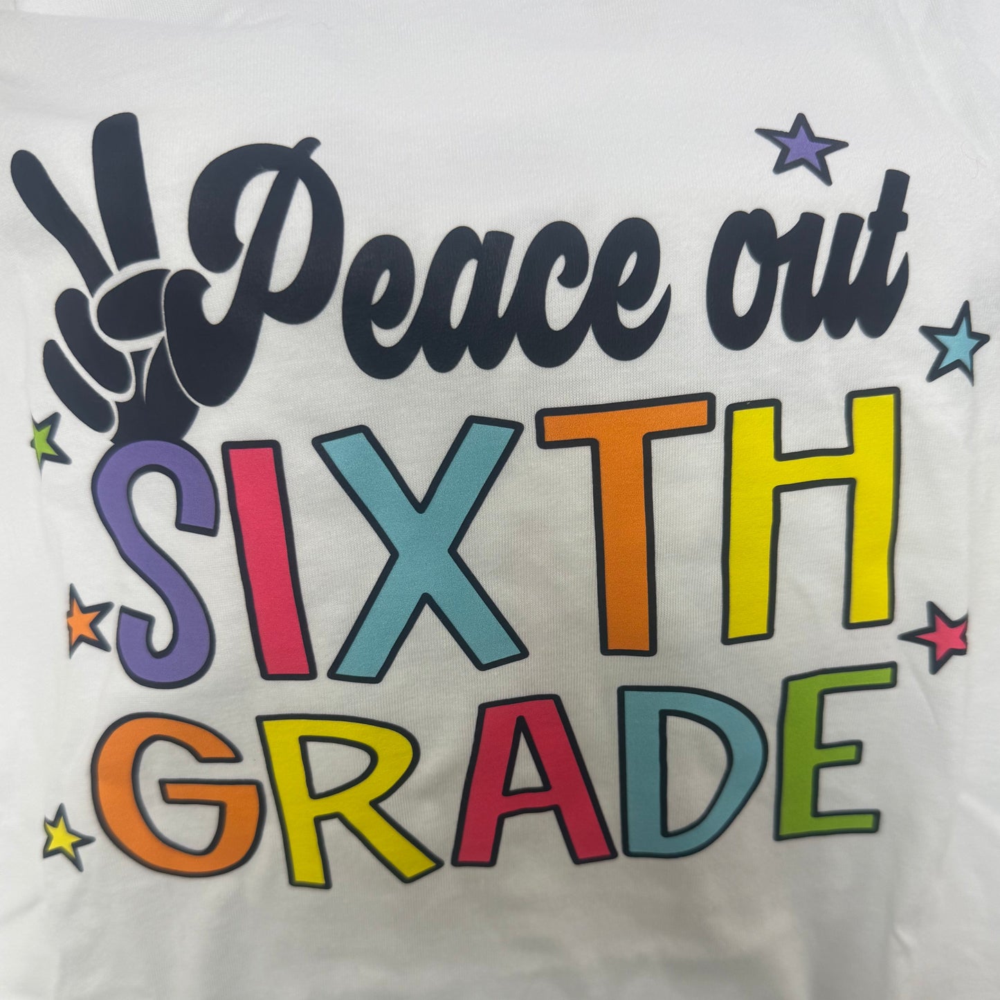 Peace Out Sixth Grade T-Shirt