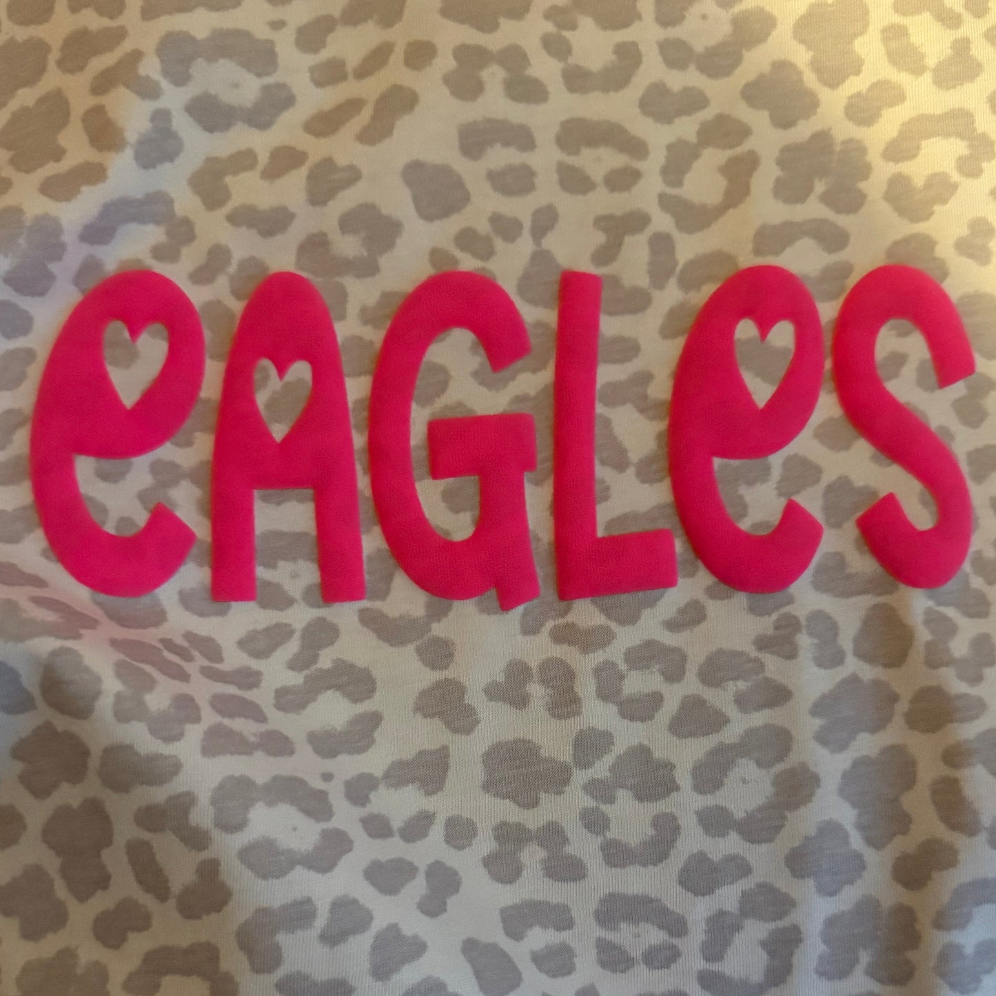 Natural Leopard Print Eagles Shirt