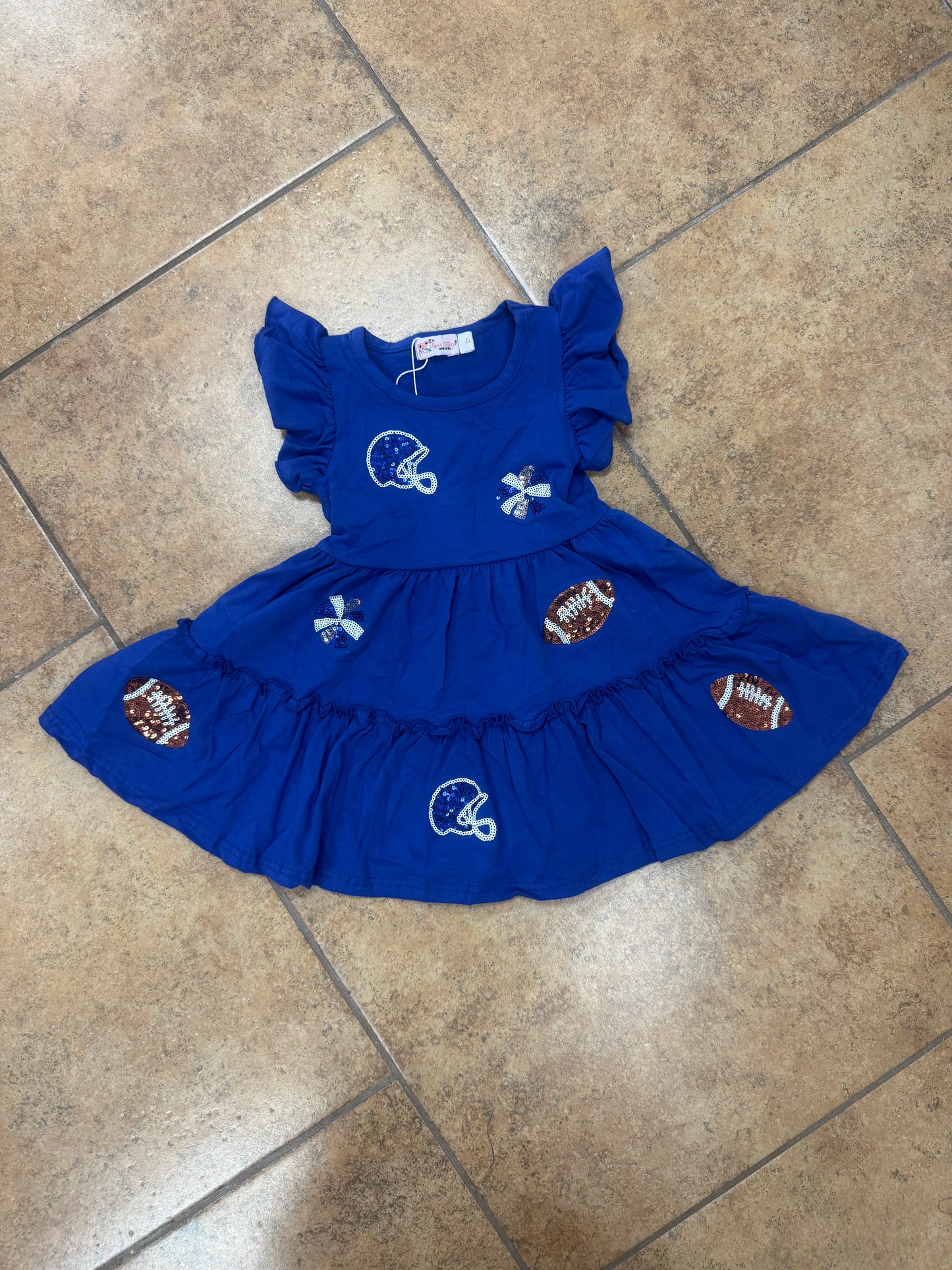 Royal Blue Football Sequin Dress