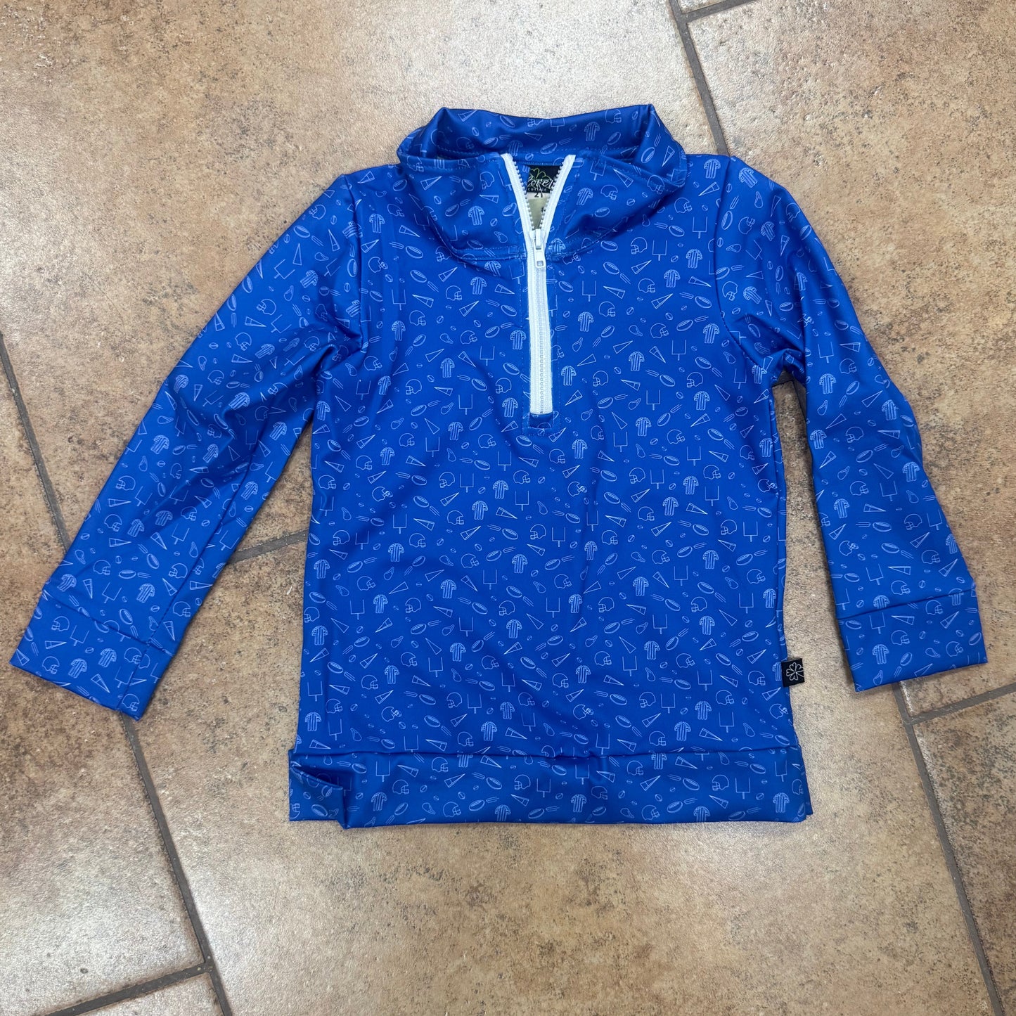 Royal Blue "Go Team" Pullover