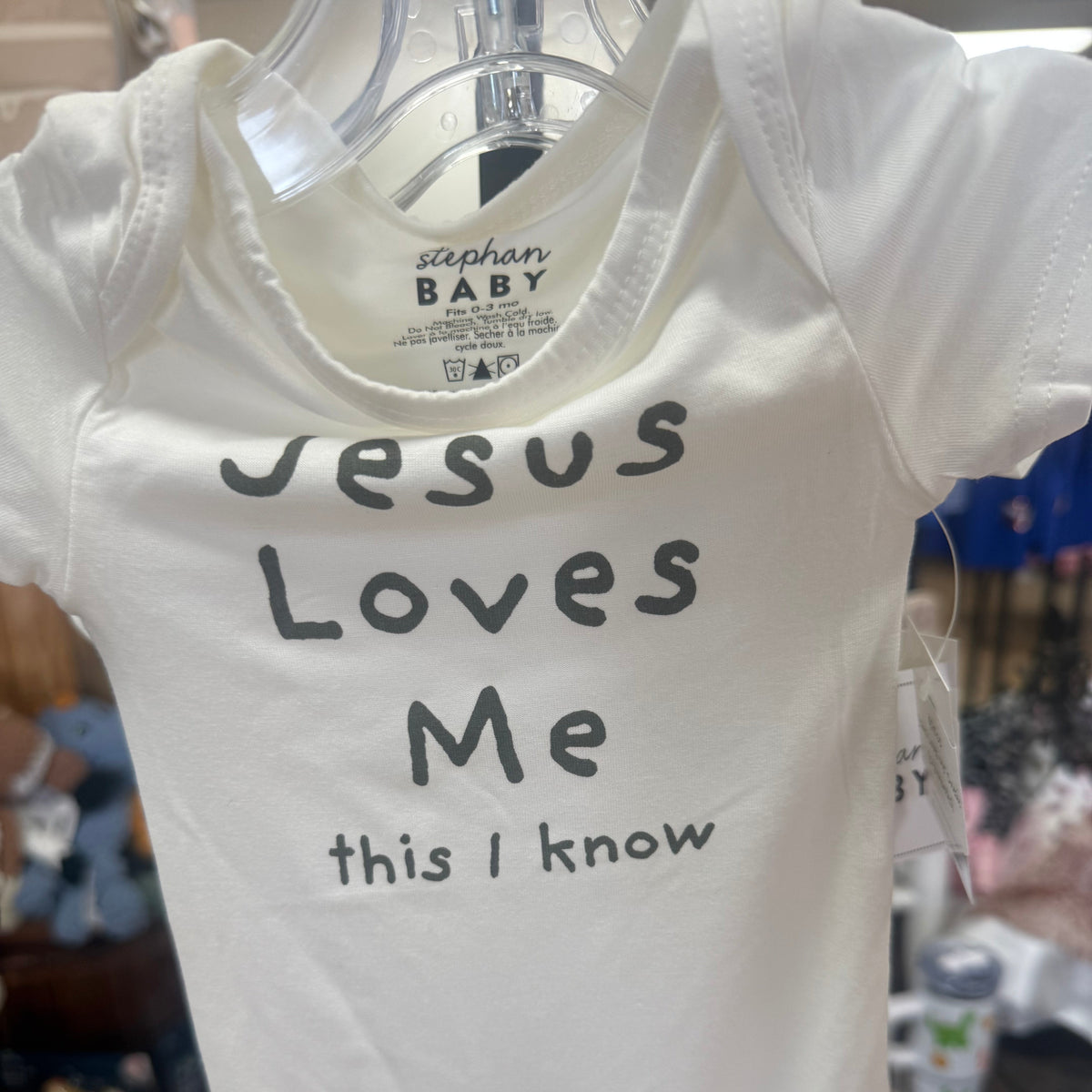 "Jesus Loves Me" Onesie