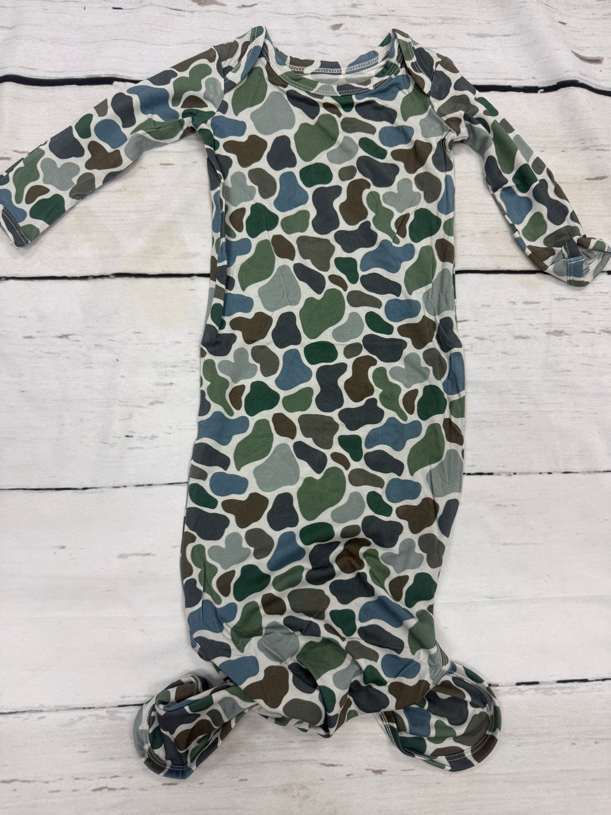 Camo Knotted Gown