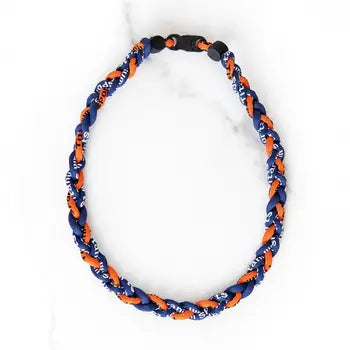 Navy & Orange Sports Necklace