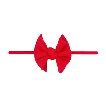 Skinny Soft Nylon Bow Headband