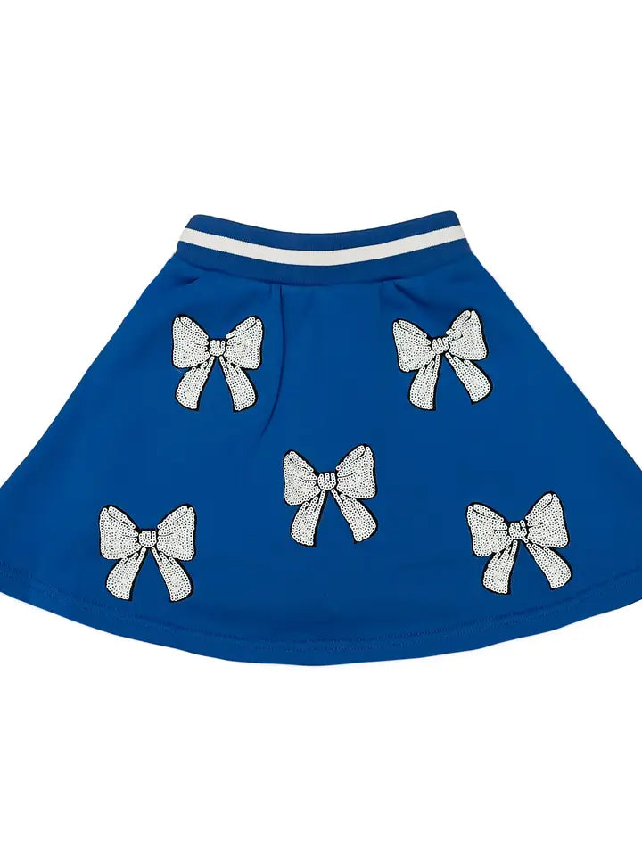 Royal Blue & White Skort