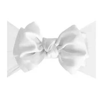 Baby Bling Satin Headband with Satin Bow