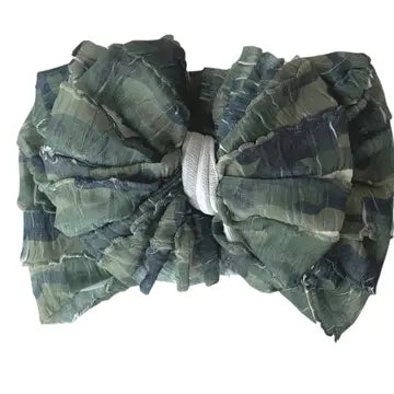 Camo Ruffled Headband