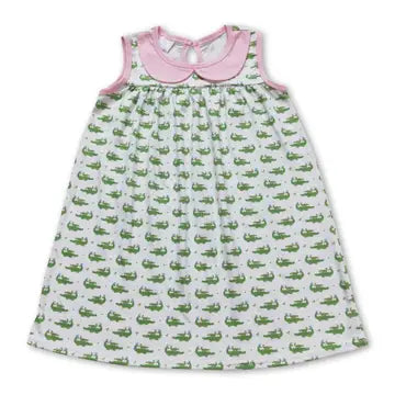 Pink Alligator Dress