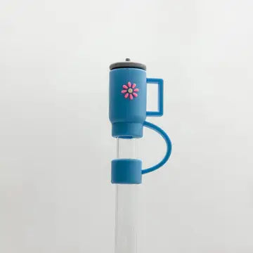Blue Cup Straw Cover 10mm