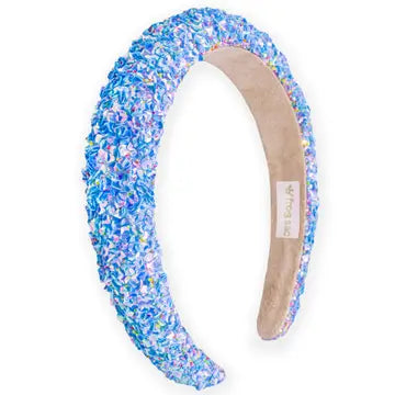Blue Chunky Sequin Headband