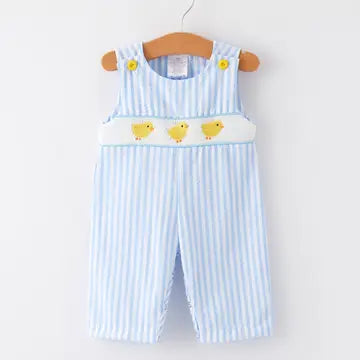 Boy Striped Blue Romper
