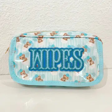 Blue Wipes Pouch