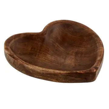 Brown Wooden Heart Shaped