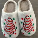 Christmas Tree Cake Slippers