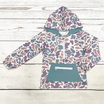 Boys Camouflage Hoodie with Pocket