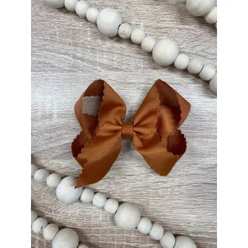 Copper Scalloped Bow