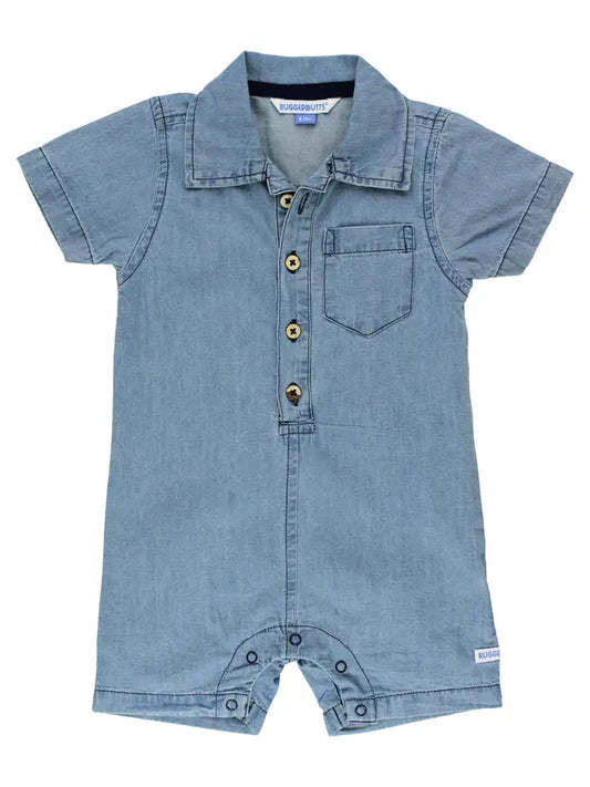 Light Wash Denim Romper