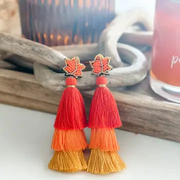 "Fall Festival" Tassel Earrings