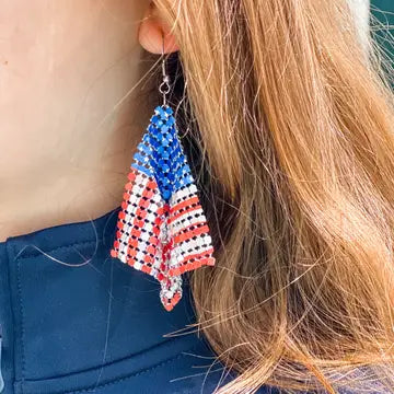 "I Love America" Flag Dangles