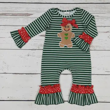 Gingerbread Christmas Romper