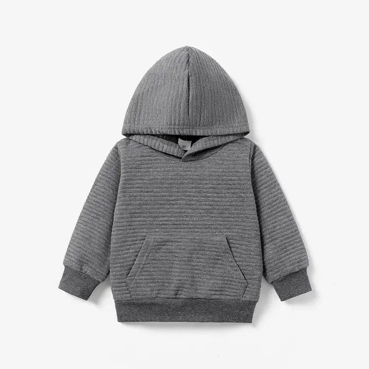 Grey Texture Hoodie