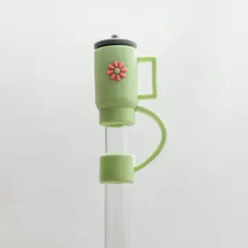 Green Cup Straw Cover