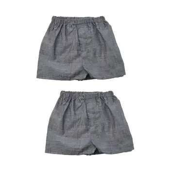 Grey Chambray Shorts