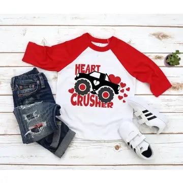 Valentine Heart Crusher Raglan