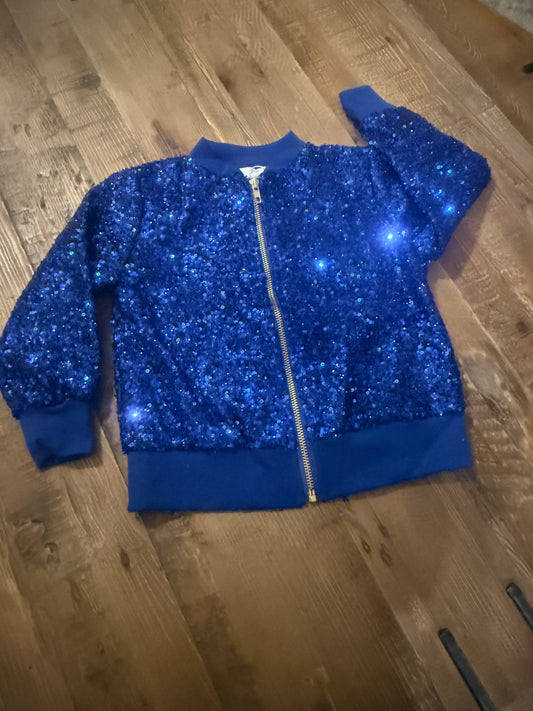 Royal Blue Sequin Jacket