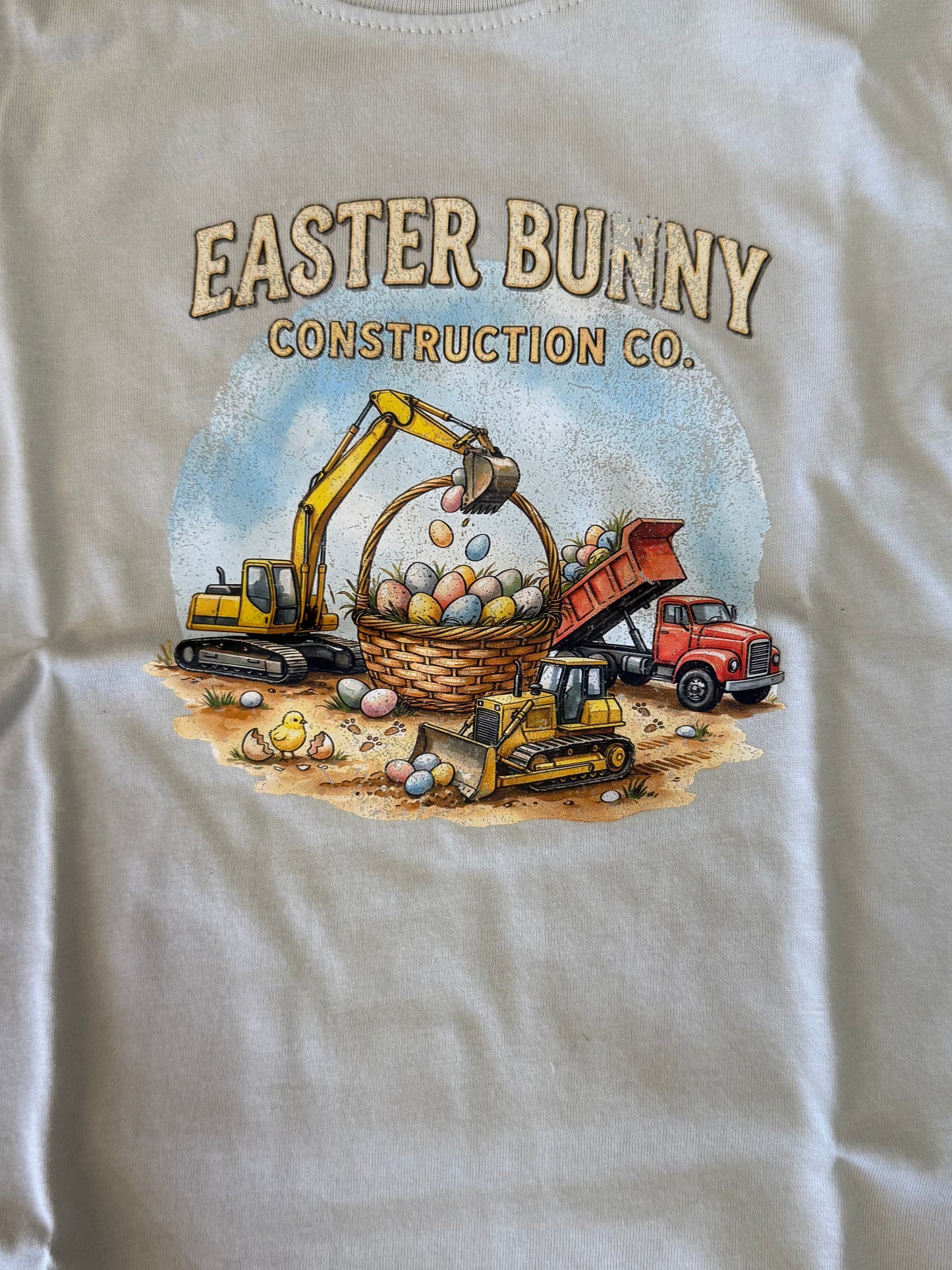 Gray Performance Easter Construction T-Shirt