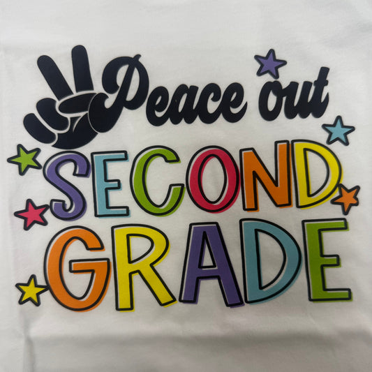 Peace Out Second Grade T-Shirt