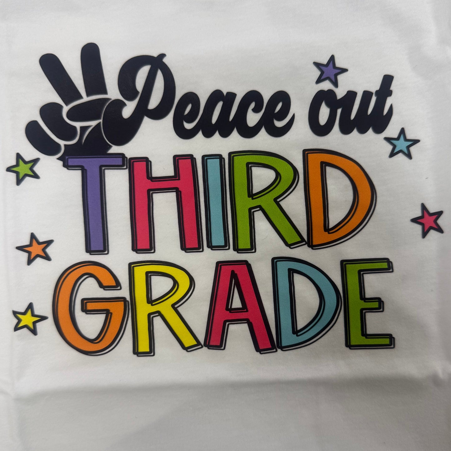 Peace Out Third Grade T-Shirt