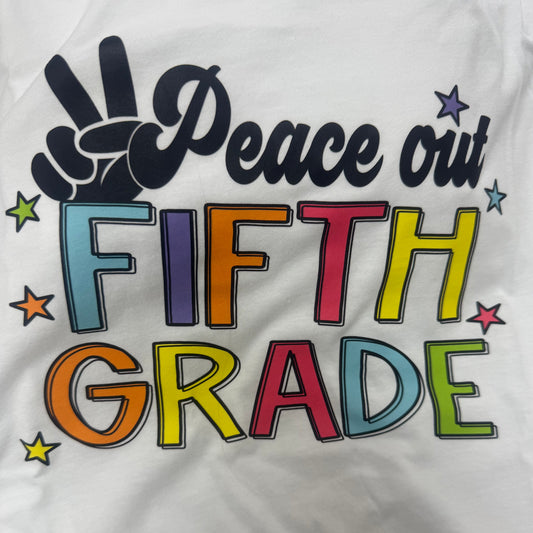 Peace Out Fifth Grade T-Shirt