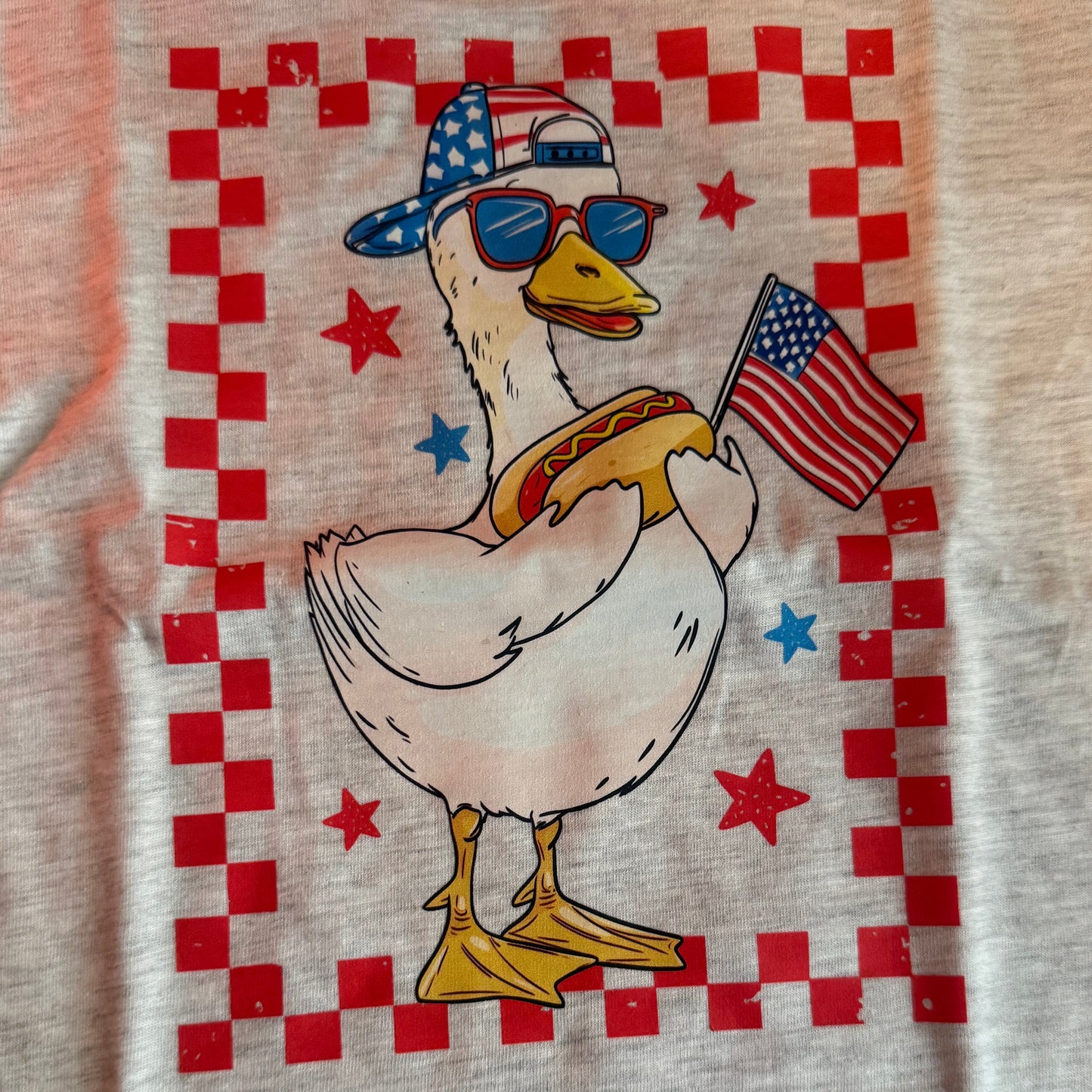 Red Patriotic Duck T-Shirt