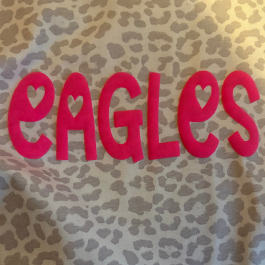 Natural Leopard Print Eagles Shirt