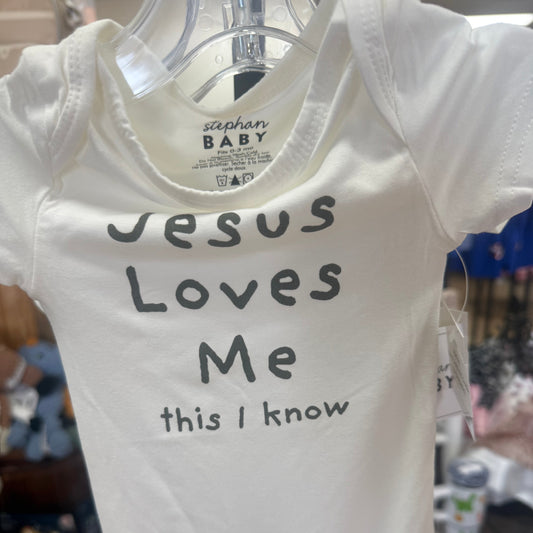 "Jesus Loves Me" Onesie