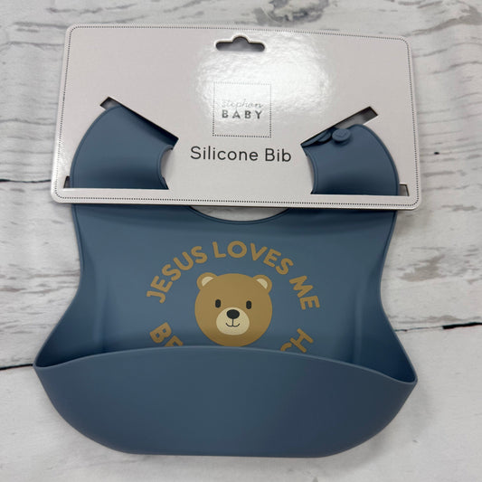 Beary Much Silicone Bib