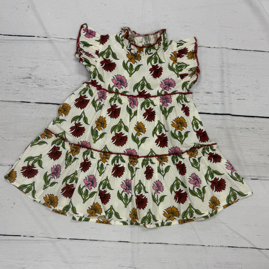 Multi-Floral Ruffle Dress