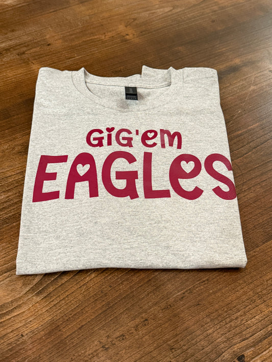 1013-Gig'em Eagles Shirt