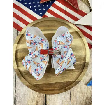 American Ice Cream Cones Bow