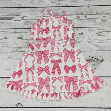 Pink Bows Athletic Dress